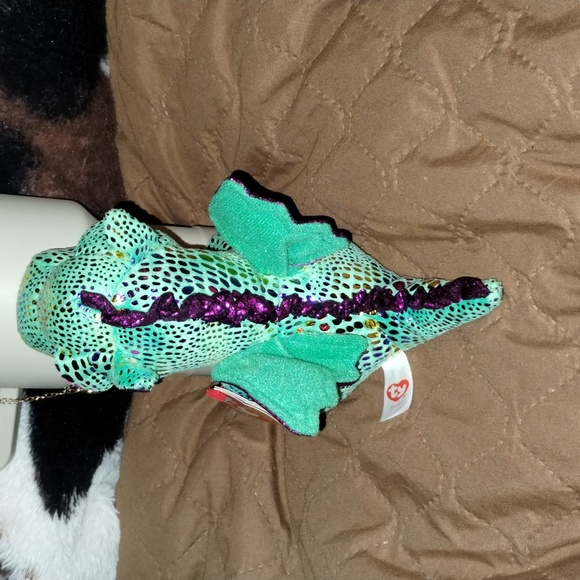 Ty Beanie Babies Boo Cinder the Dragon - Picture 3 of 5